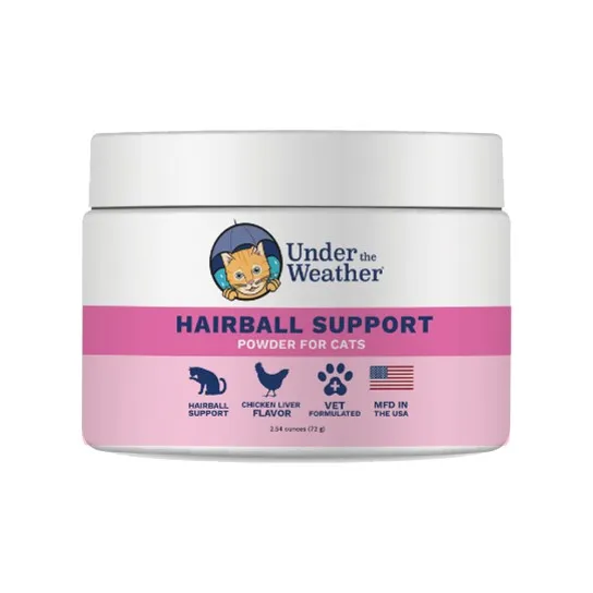 2.54oz Under the Weather Cat Hairball Support Powder - Health/First Aid